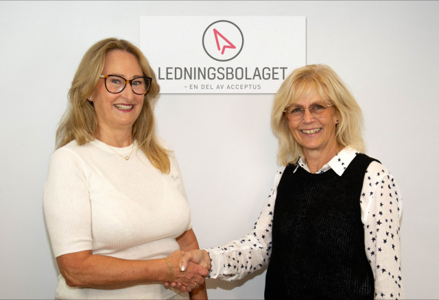 Anette Cederberg, VD för Acceptus och Lena Lyckenvik, VD för Ledningsbolaget.